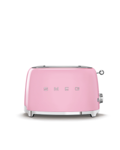 Smeg 50s Style Retro 4-Slice Toaster - Pastel Pink