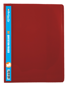 Butterfly A4 Quotation Folders 180 Micron Red Pack Of 5
