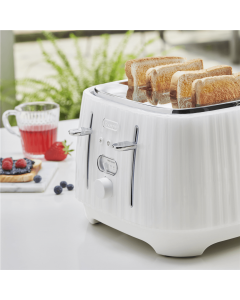 De'longhi Ballerina Toaster Opaline White : 4 Slice Toaster , CTD4003.W