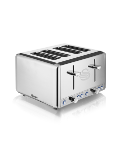 Swan Classic Polished Stainless Steel 4 Slice Toaster SCT8