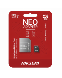 HikSemi Neo 256GB MicroSD Card + Adapter Storage