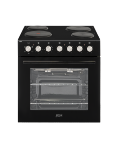 Univa Oven & Solid Hob Box Set Black U336B-1