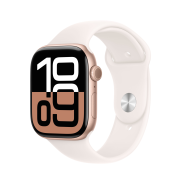 Apple Watch S10 GPS 46mm Rose Gold Alu Case with Light Blush SB M/L