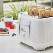 De'longhi Ballerina Toaster Opaline White : 4 Slice Toaster , CTD4003.W