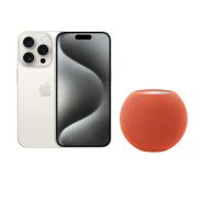 Apple iPhone 15 Pro 512GB White Titanium Include Homepod Mini Orange