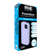 Snug 20000mAh Square Digital PD Powerbank Lavender