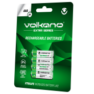 Volkano Extra Series Rechargeable Batteries AAA Pack Of 4