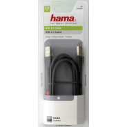 Hama USB 2.0 Cable A-A Shielded-1.80m - Grey