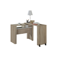 Linx Nevada Workdesk Sonoma Oak And White