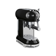 Smeg Retro Espresso Coffee Machine - Glossy Black