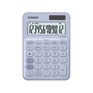 CASIO 12 Digit Mini Desktop Calculator - Light Blue