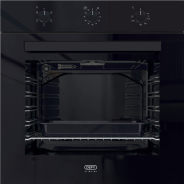 Defy Slimline 600 Eye Level Oven Black Glass DBO483E