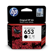 HP 653 Black Original Ink Advantage Cartridge - HP 6075/6475