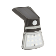 Eurolux Solar Motion Sensor Wall Light Black 1.5W