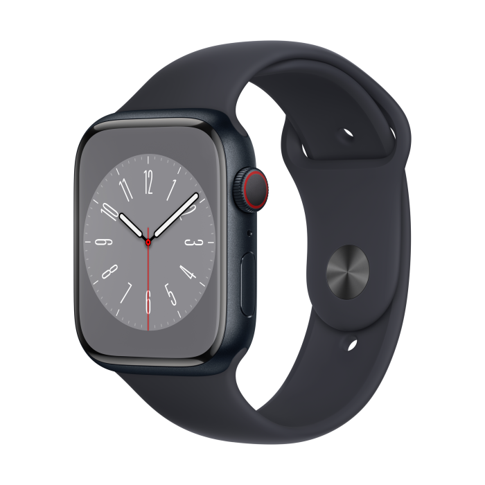 Apple Watch Series 8 Gps Cell 45mm Midnight Aluminium Case Midnight Sb Incredible Connection