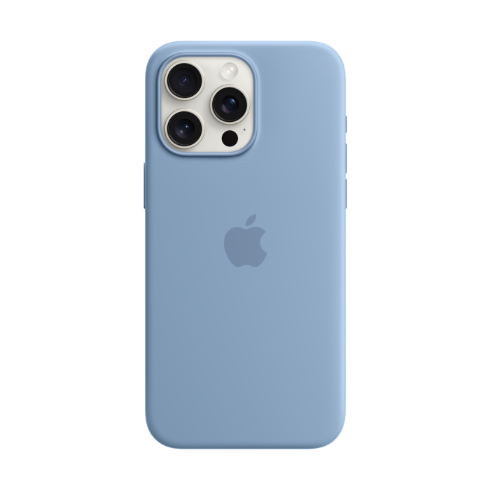 Apple Iphone 15 Plus Silicone Case With Magsafe - Winter Blue : Target