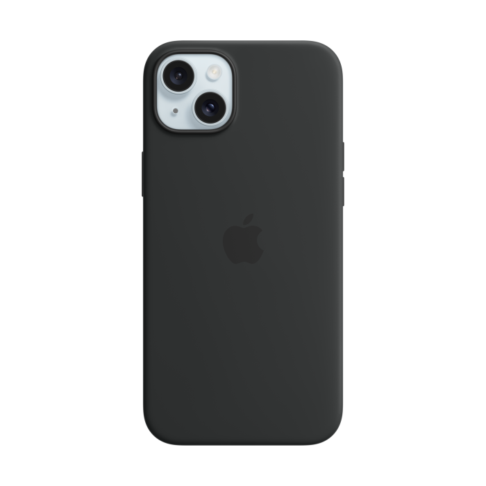 Apple iPhone 15 Plus Silicone Case with MagSafe - Black ​​​​​​​