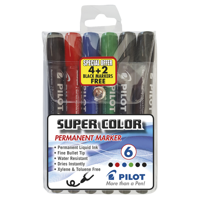  Super Markers Set with 100 Unique Marker Colors - Universal  Bullet Point Tips for Fine and Bullet Lines - Bold Vibrant Colors -  Includes a Marker Storage Rack