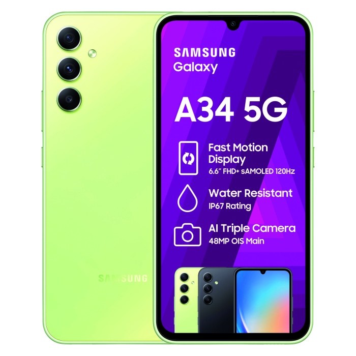 Samsung Galaxy A34 5G Green Incredible Connection