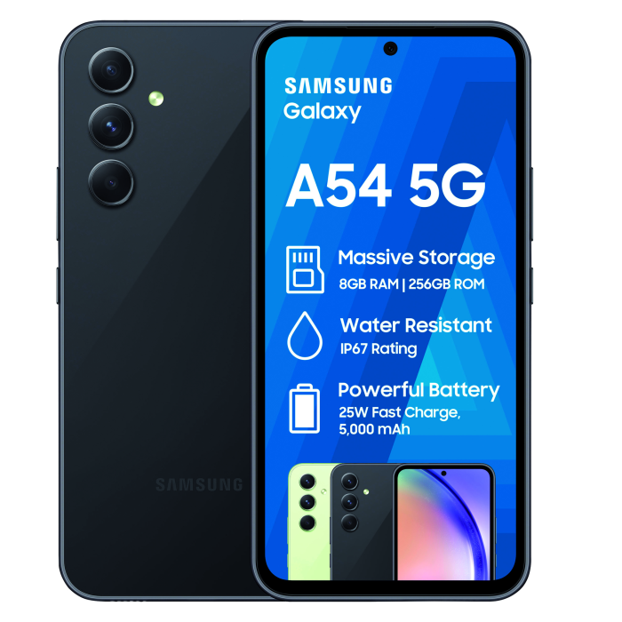 SAMSUNG Galaxy A54 5G + 4G LTE (256GB + 8GB) Unlocked Worldwide