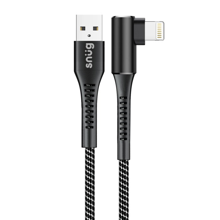Snug O Copper MFI Cable With Stand 12W 1.2 Meter Black Silver Incredible  Connection