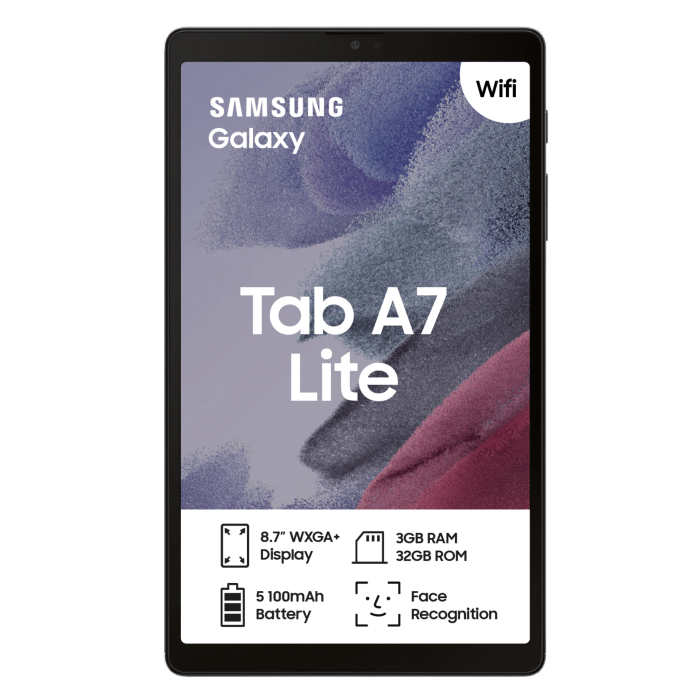 Samsung - Galaxy Tab A7 Lite 8.7 32gb with Wi-Fi - Dark Gray