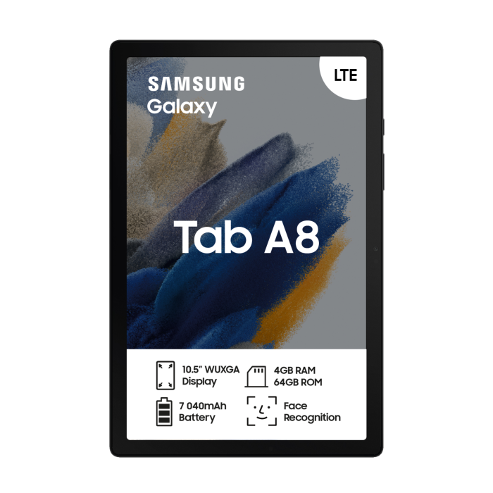 SAMSUNG Galaxy Tab A8 10.5” 128GB Android Tablet, LCD Screen, Kids Content,  Smart Switch, Expandable Memory, Long Lasting Battery, Fast Charging, US