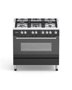 Hisense 90cm Gas Stove Electronic Oven Black HFS90GA5EBL