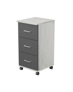 Steel & Rose Alvaro Storage Drawer Alabaster Oak Grey & Storm Grey