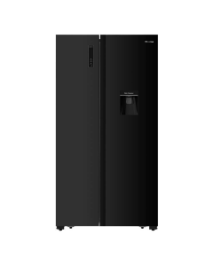 Hisense 514l Side By Side Fridge, Black Glass H670SMIB-WD